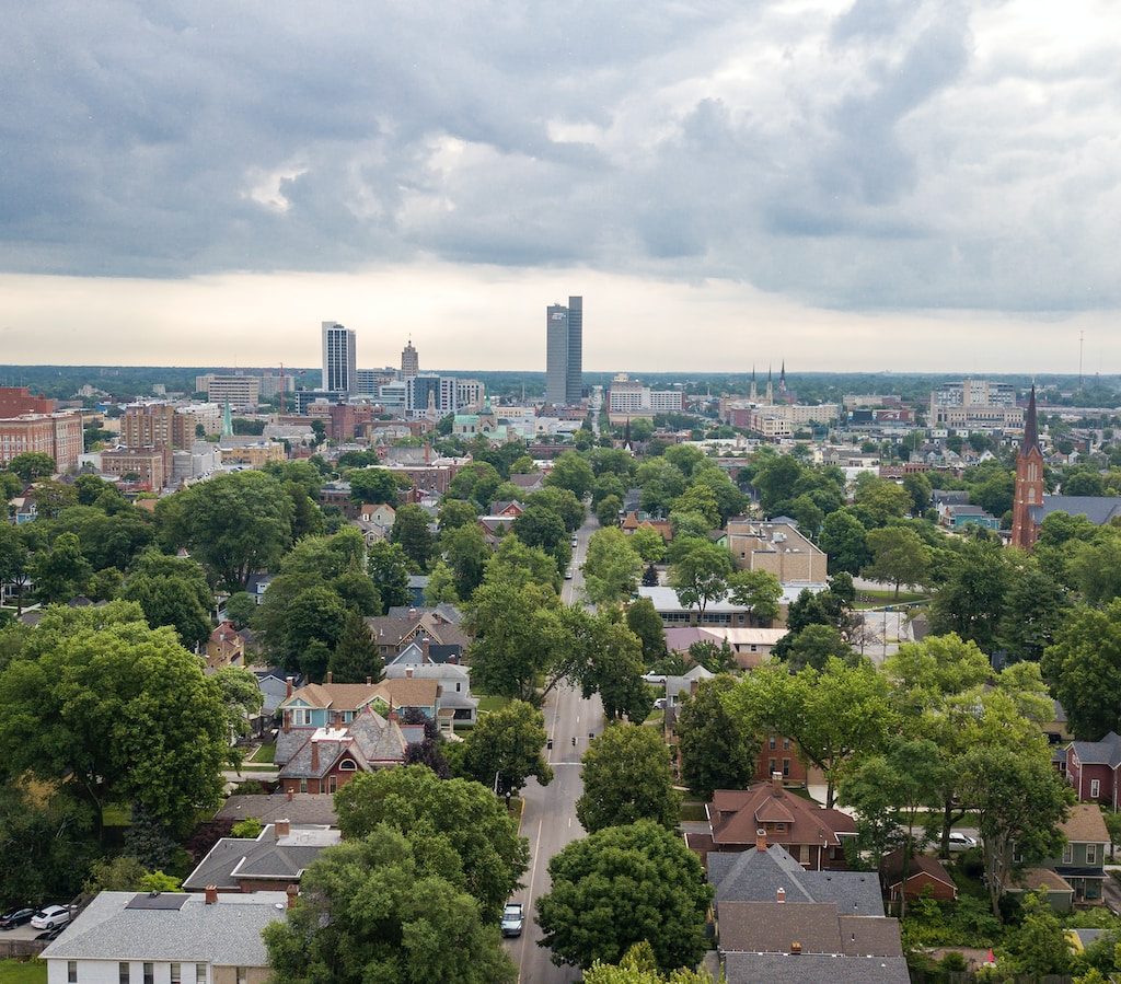 aerial view of city buildings during daytime